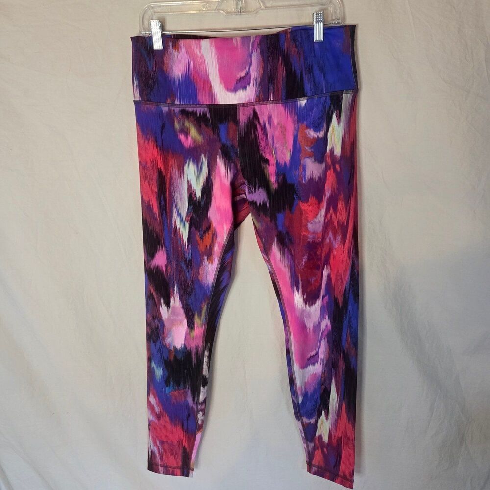 Lululemon W5FVQS Wunder Train High-Rise Tight 28" Digital Pink Multi Sz 14 NWOT